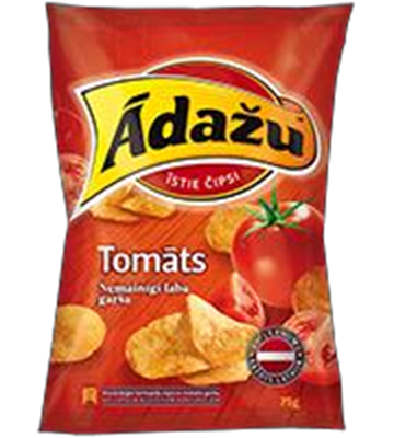 Picture of ADAZU - Crisps with Tomato flavour "Tomatu"160g (in box 18)