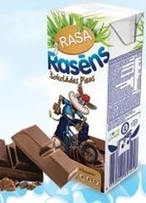Picture of Milk Rasens chocolate flavor + vitamins 1,5% 200ml (in box 12)