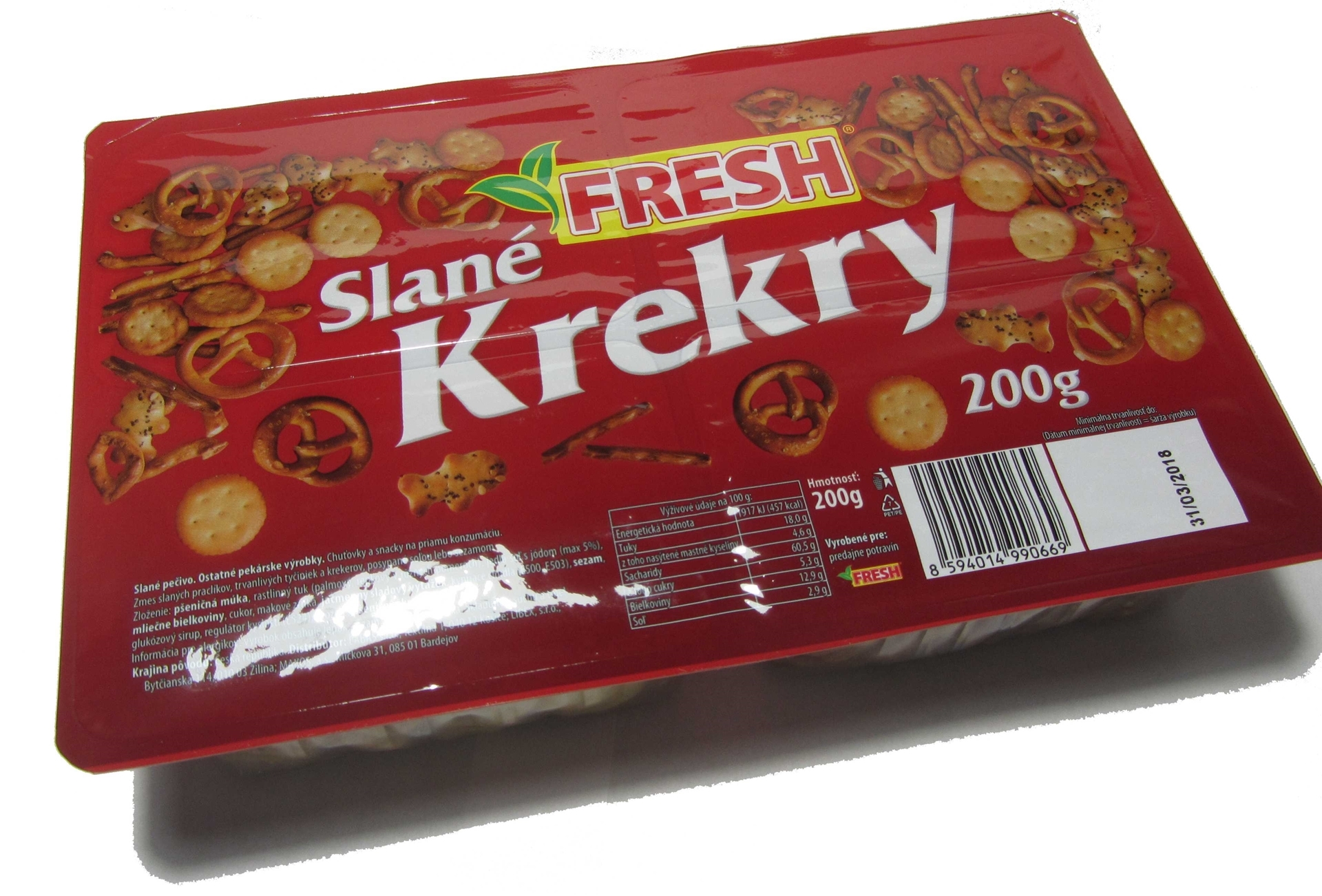 MIX CRACKERS SALTY 200g FRESH VEST (in box 16). Jolly Grocer