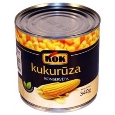KOK - Sweet corn 340g (box*12). Jolly Grocer