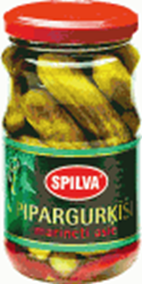 Picture of Spilva - Pickled cucumbers Cornichons hot 330g/370ml (box*6)