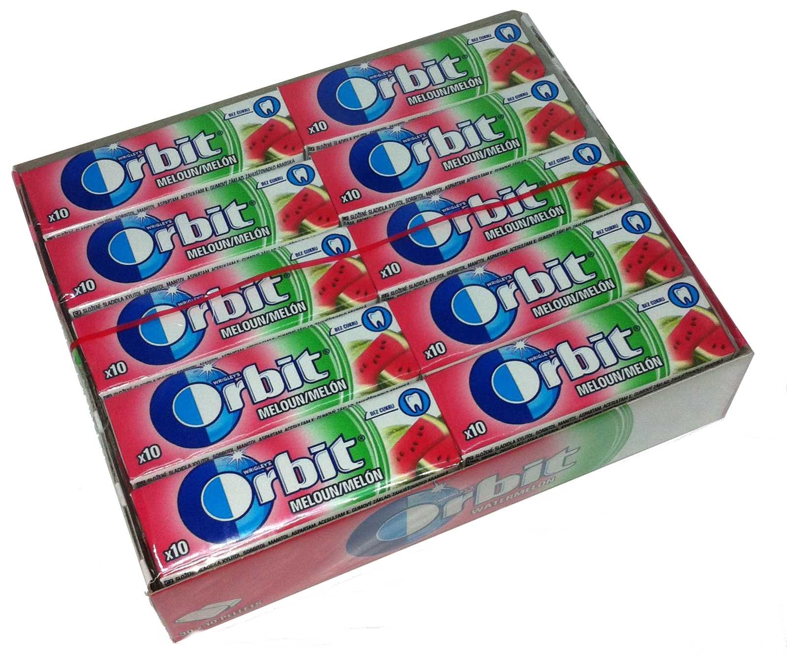 ORBIT WATERMELON 14g (in box 30). Jolly Grocer