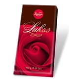 Picture of LAIMA - Dark Chocolate Lukss/ROSE/100g (box*14)