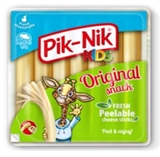 Picture of Žemaitijos Pienas - "Pik-Nik Kids" Original fresh  cheese strings, 140g (in box 8)