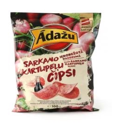 Picture of ADAZU - Chips Blue potatoes with sea salt 100g (In box 18)
