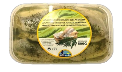 Picture of Kimss Un Ko - Atlantic Fillet of Herring with dill in oil, 500g