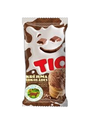Picture of RPK - Chocolate ice cream with choco pieces in a wafer cup "TIO", 130ml/80g (Box*48)