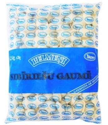Picture of DAERS - Dumplings "Sibīriešu gaumē" , 2.5kg (box*4)
