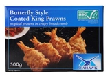 Picture of Seahawk - Crumbed Butterfly King Prawns, 500g (box*12)
