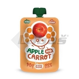 Picture of BABY NUTRITION BIO 100% APPLE-CARROT 90g SHEEP POCKET GLUTEN-FREE