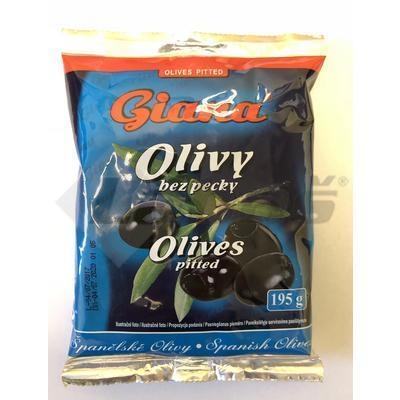 Picture of BLACK OLIVES WITHOUT DONE 195g / PP 70g GIANA BAG