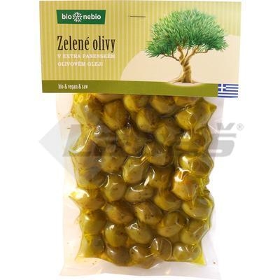 Picture of ORGANIC GREEN OLIVES IN OLIVE OIL 250g / PP 220g ORGANIC OR
