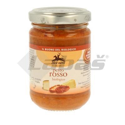 Picture of PATE PAINT ORGANIC PESTO ROSSO WITH DRIED TOMATOES 130g ALCE NERO