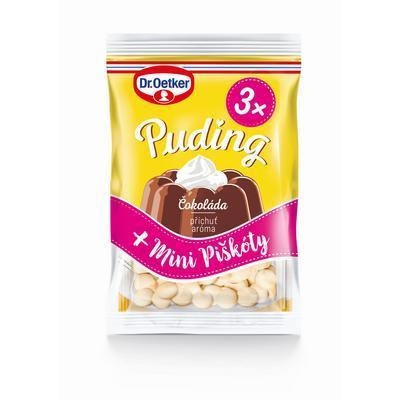 Picture of PUDDING AROMA CHOCOLATE 3pcs + PISCOTAS 173g OETKER