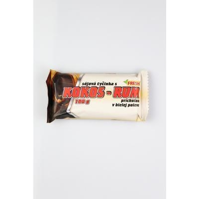 Picture of SOY BAR COCONUT-RUM IN WHITE Icing 100g FRESH