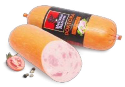 Picture of KURZEMES - Doktora sausage with ham "Black Baron", 400g
