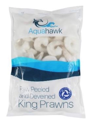 Picture of Seahawk - Raw, Peeled & Deveined Kings Prawns 31/40, 1kg (box*10)