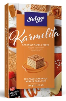 Picture of LAIMA - KARMELITA wafer cake 350g (box*18)