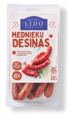 Picture of LIDO - Half-smoked Hunters sausages, 400g £/pcs