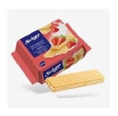 Picture of LAIMA - Selga wafers with strawberry-yoghurt flavour 180g (box*14)