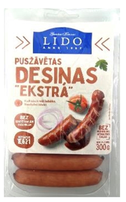 Picture of LIDO -Half smoked sausages EXTRA 300G £/pcs