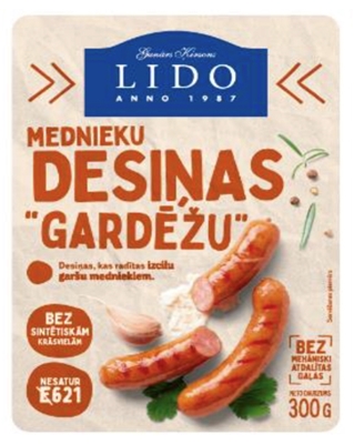 Picture of LIDO - Sausages hunter's"GARDĒŽU" 300G £/pcs