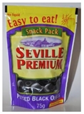 Picture of AVI - Black pitted olives Seville Premium SNACK 75g (box*24)