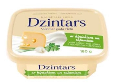 Picture of DZINTARS - Cheese with garlic and herbs 180g  (in box  20)