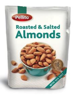 Picture of LIEPAJA - ROASTED AND SALTED ALMONDS 100g (box*14)