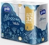 Picture of GRITE - Toilet paper Grite Blossom white 32 rolls/pack (box*3)